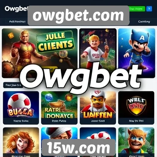 Variedade de jogos disponíveis em owgbet
